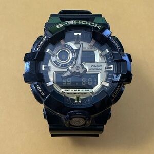 Casio G-shock GA-710GB-1A Black & Gold Wrist Watch for Men | Tough & Stylish
